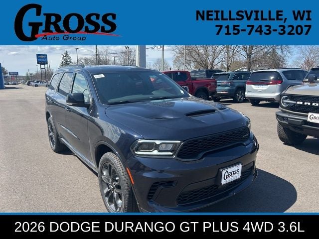 2026 Dodge Durango GT Plus in Night Moves Exterior Paint — front three-quarter view