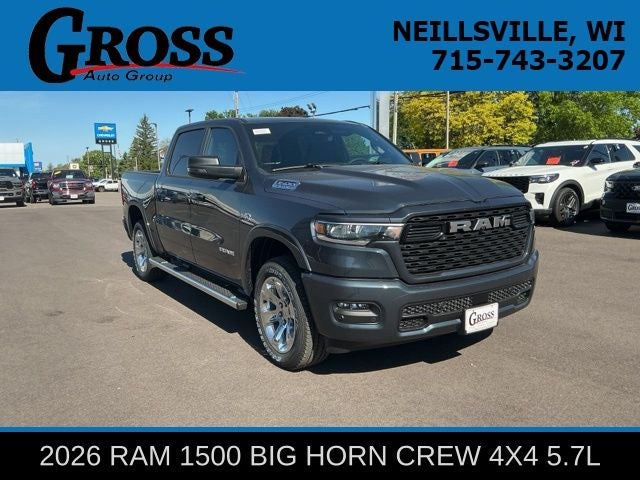 2026 RAM Ram 1500 Big Horn/Lone Star in Forged Blue Metallic Exterior Paint — front three-quarter view