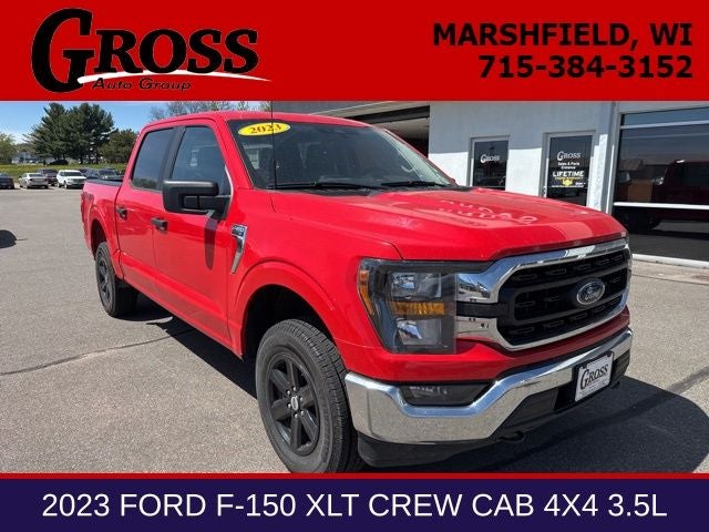 2023 Ford F-150 XLT in Red — front three-quarter view