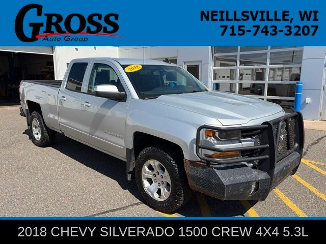 2018 Chevrolet Silverado 1500 LT LT2 in Silver Ice Metallic — front three-quarter view